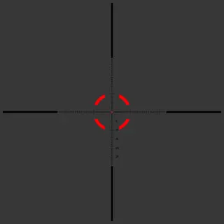 Trijicon VCOG/Credo MRAD Reticle 1-8x28 (overbloomed mini dot for 1X)