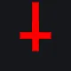 upside down cross red custom crosshair
