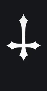 Upside-Down Cross White white custom crosshair