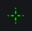 UT99 Classic Teardrop green custom crosshair