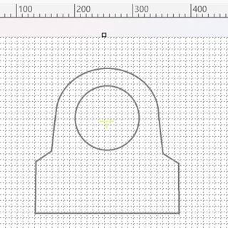 眼镜蛇 内红点 手绘 V1 white custom crosshair