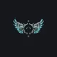 Vector Wings cyan custom crosshair