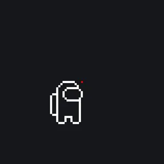 White AmongUs white custom crosshair