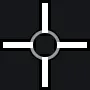 White and Black crosshair