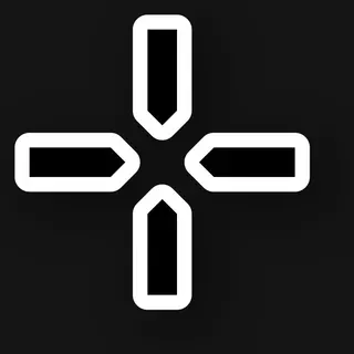 White Black Crosshair