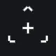 White crosshair