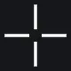 white crosshair