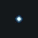 white dot with blue glow blue custom crosshair