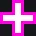 white lil cross with pink outline pink custom crosshair