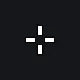 White Medium Crosshair w Black Outline
