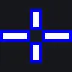 wide cross blue custom crosshair