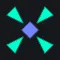 X Marks the Spot 1.0 cyan custom crosshair