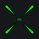 X Spread, Universal [Small] green custom crosshair