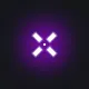 xd purple custom crosshair