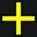 Yellow Cross - Black Outline yellow custom crosshair