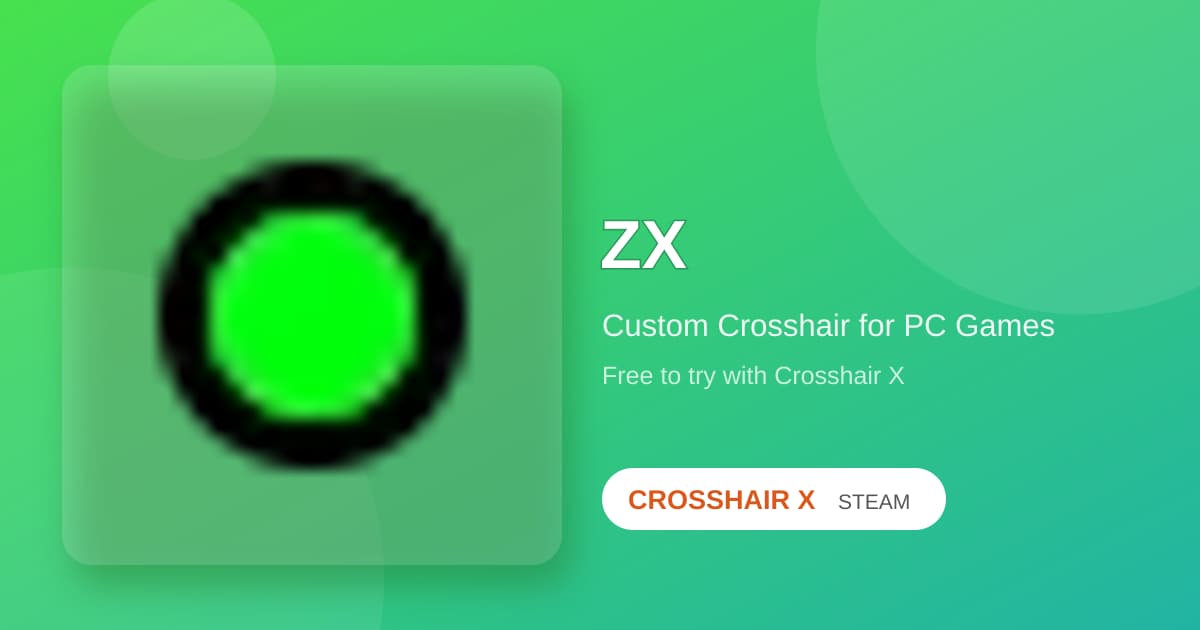 crosshair converter＋多々 ZX Crosshair for Any PC Game | Crosshair X