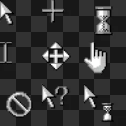 3D Silver Cursors windows