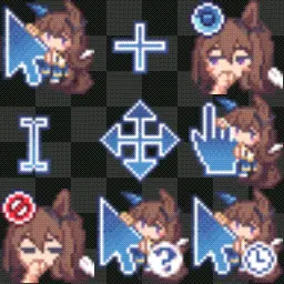 Admire Vega animated mouse cursor