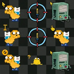 adventure time (jake the dog) animated mouse cursor