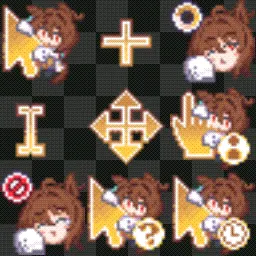 Agnes Tachyon (Uma Musume) animated mouse cursor