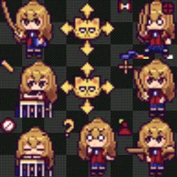 Aisaka Taiga Toradora animated mouse cursor