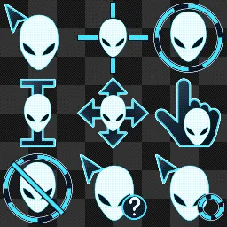 Alienware Blue mouse cursor