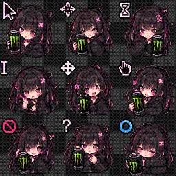 AltGirl with Monster Energy mouse cursor