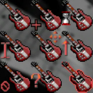 Angus Young Gibson Guitar animated mouse cursor