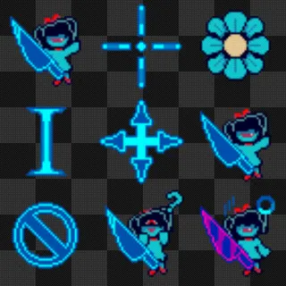 Aqua (Deltarune) animated mouse cursor