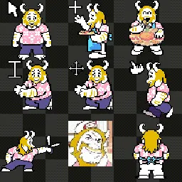 Asgore Deltarune animated mouse cursor