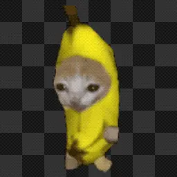 Banana Cat animated mouse cursor