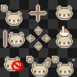 beige bear animated mouse cursor