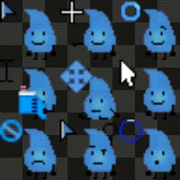 BFDI)Teardrop animated mouse cursor