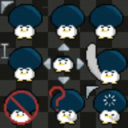 Bighead Penguin animated mouse cursor