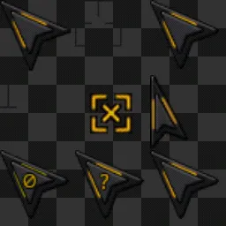 black&yellow curser animated mouse cursor