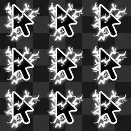Black eletric animated mouse cursor