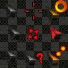 Black-Red animated mouse cursor