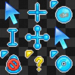 blue aero animated mouse cursor