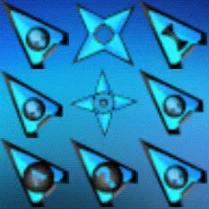 Blue Alien animated mouse cursor
