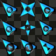 blue alien animated mouse cursor