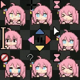 Bocchi animated mouse cursor
