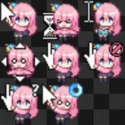 bocchi (@nokia_yan) animated mouse cursor