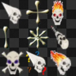 bone head animated mouse cursor