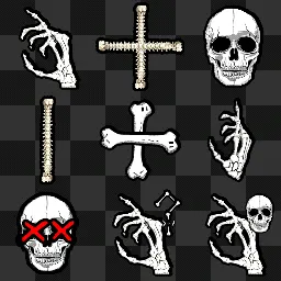 Bones animated mouse cursor