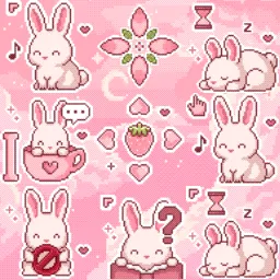 🍓Bunny Bliss🍓 animated mouse cursor
