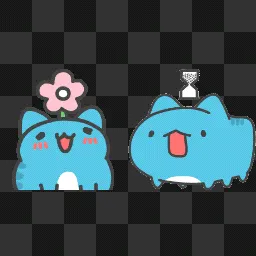 Capoo animated mouse cursor