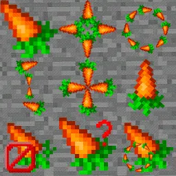 carrot Minecraft animated mouse cursor