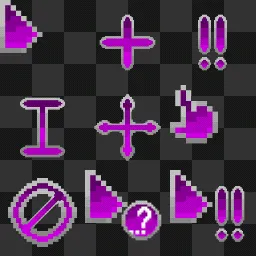 Casualties: Unknown Purple Crosshair mouse cursor