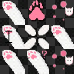 Cat Paw animated mouse cursor