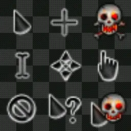 Charcoal Black animated mouse cursor